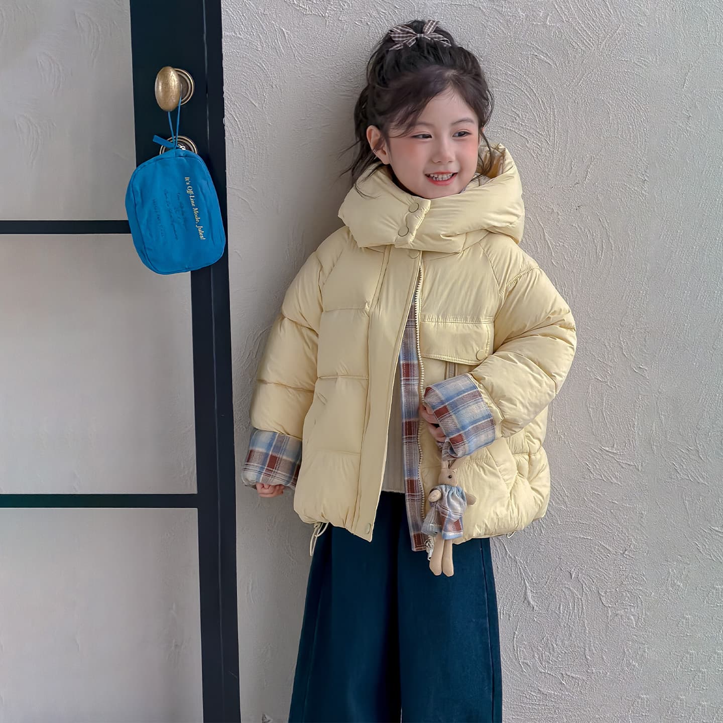 SHIBU D9563-Хлопковый пуховик Желтый Kids Утеплённая куртка - изображение 2