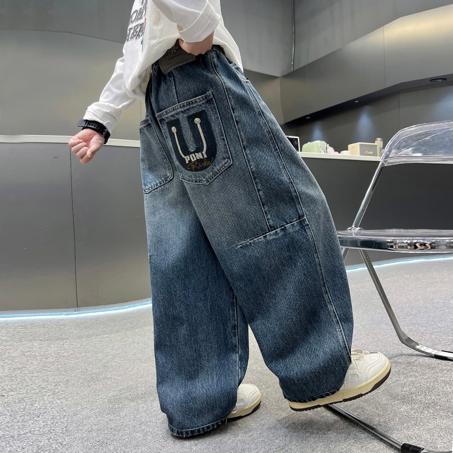 SHIBU HF2733 Blue Kids Jeans - изображение 2