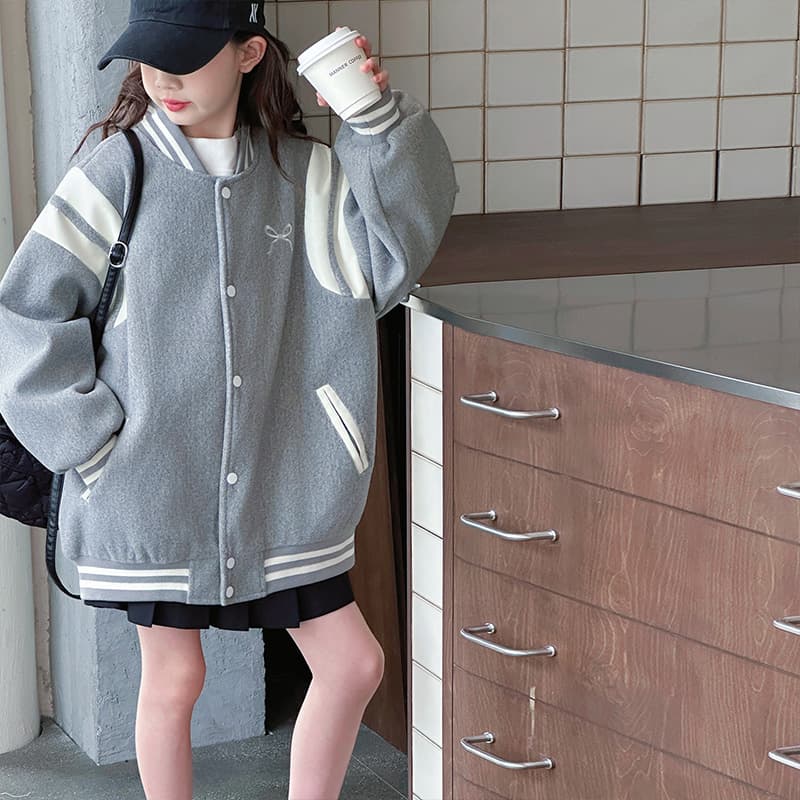 SHIBU 25821 Серый Kids Бейсбольные куртки - изображение 3
