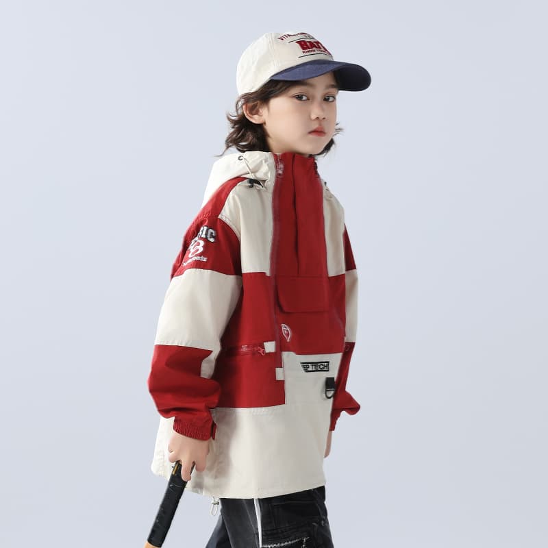 SHIBU WSNCT5162 Многоцветный Двойной Молния Ветровка Красный Kids Туристическая одежда - изображение 5