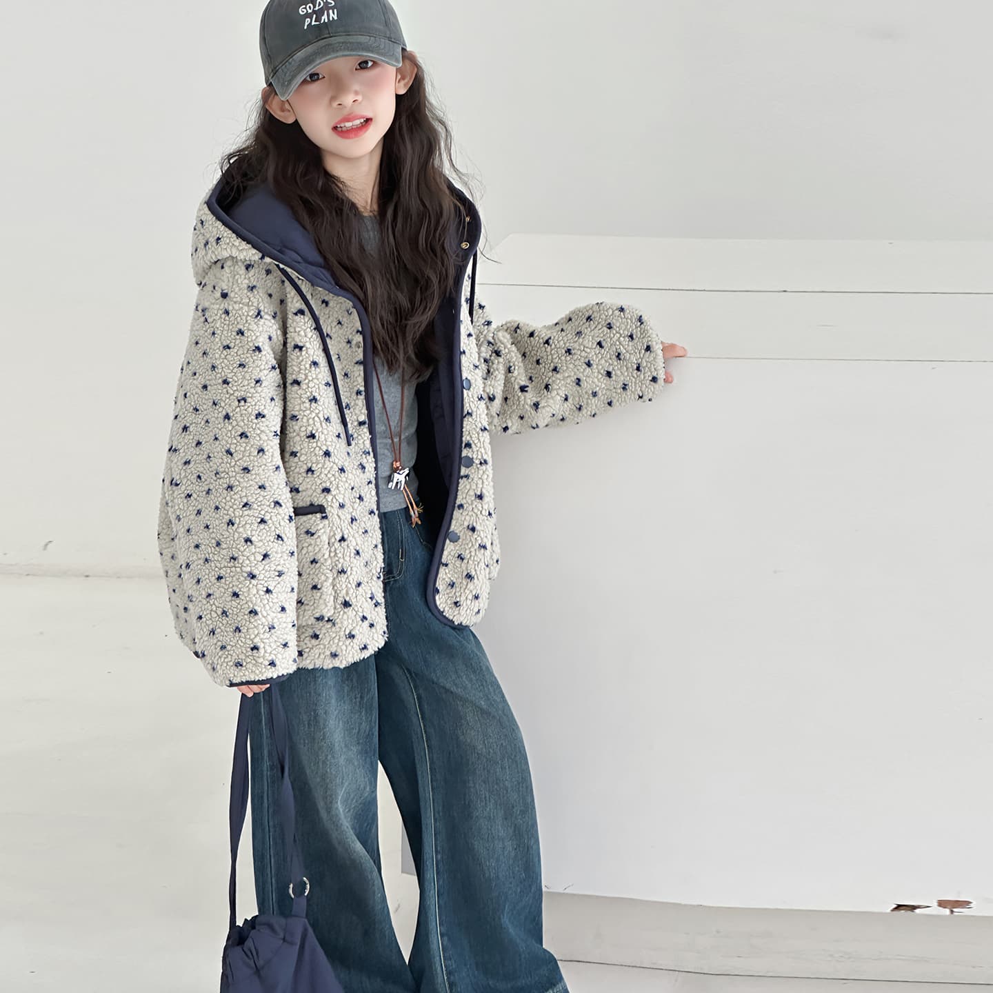 SHIBU 58109 Синий Цветочный KNIT Свитер Многоцветный Kids Топы - изображение 3
