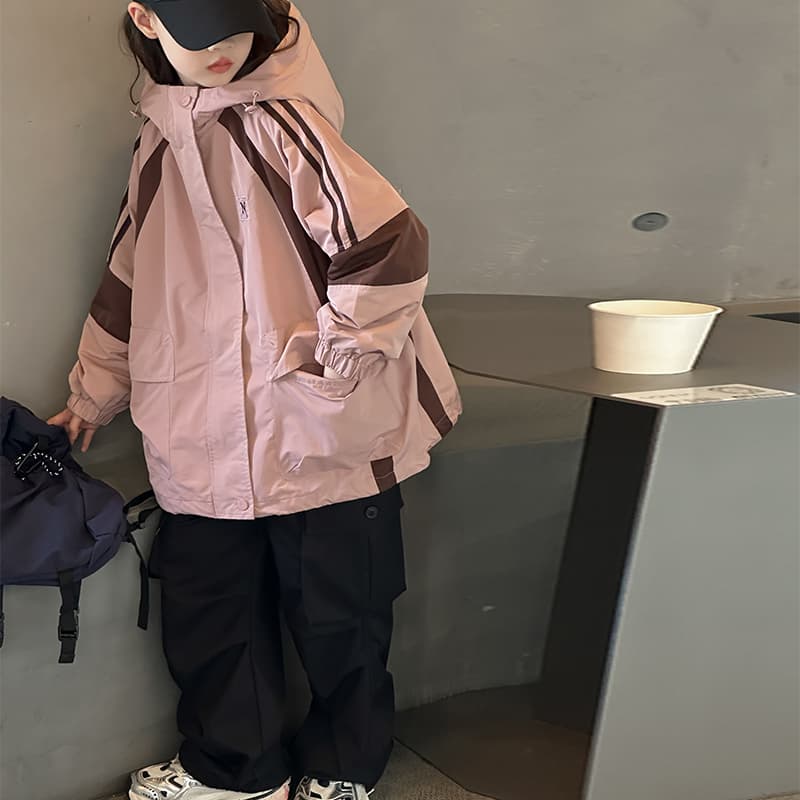 SHIBU 63063 Утолщенный и с флисовой подкладкой розовый ветровка Kids Туристическая одежда - изображение 5