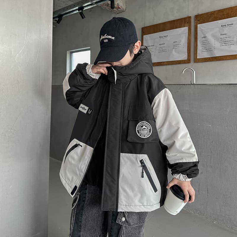 SHIBU ZFDW1180 Label Черный Белый 3 в 1 Ветровка Kids Туристическая одежда - изображение 5