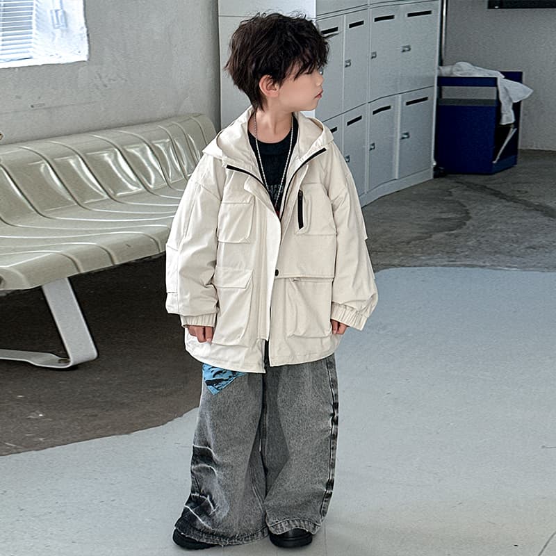 SHIBU 25360HY Белый С капюшоном Ветровка Белый Kids Туристическая одежда - изображение 5