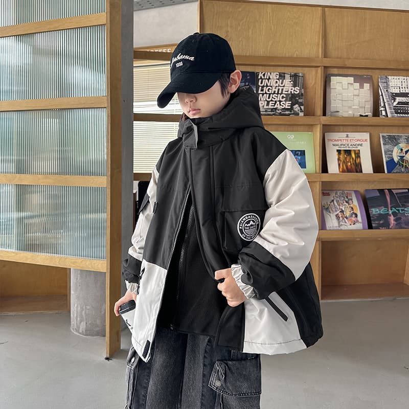 SHIBU ZFDW1180 Label Черный Белый 3 в 1 Ветровка Kids Туристическая одежда - изображение 4