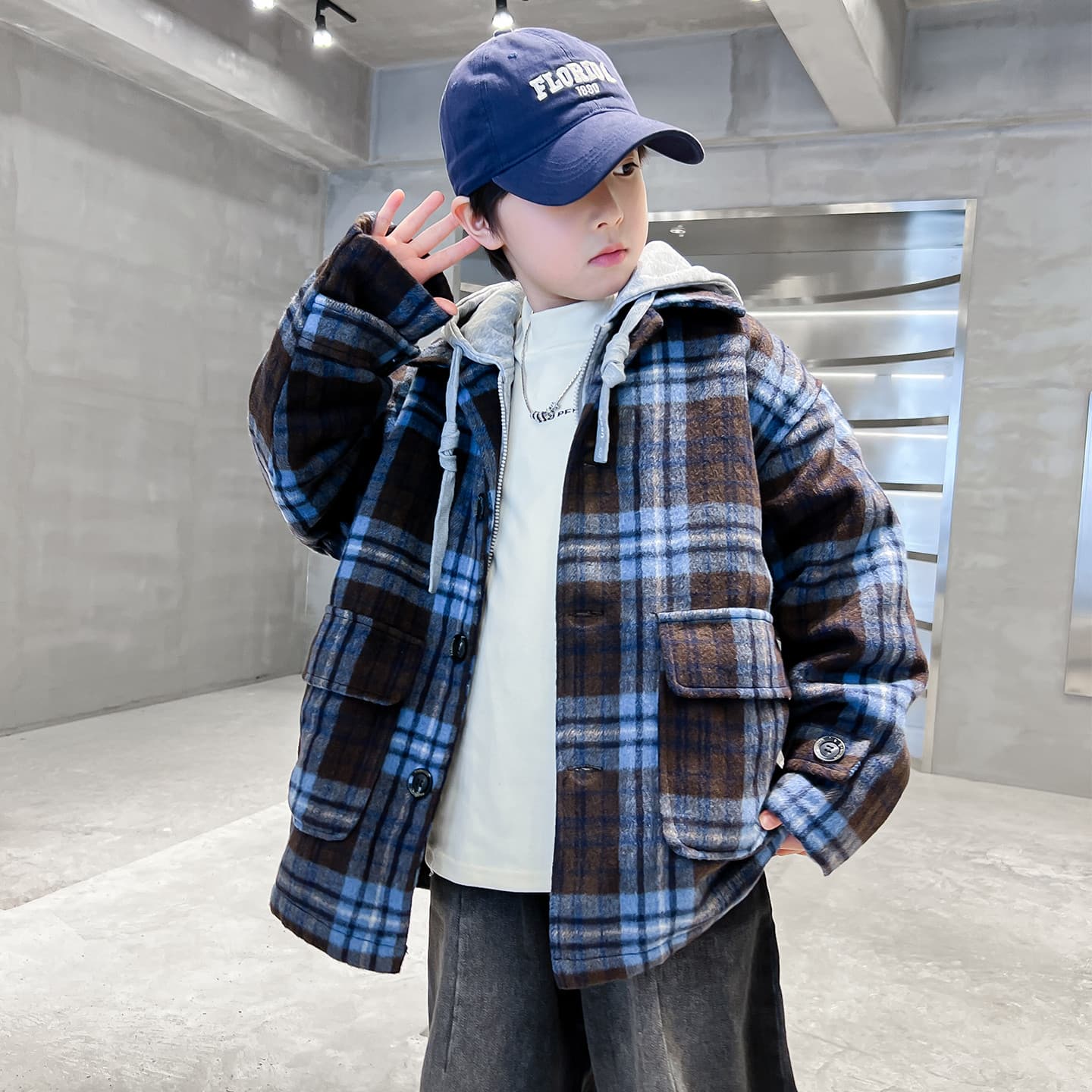 SHIBU 5089 Клетчатый Kids Куртки - изображение 3