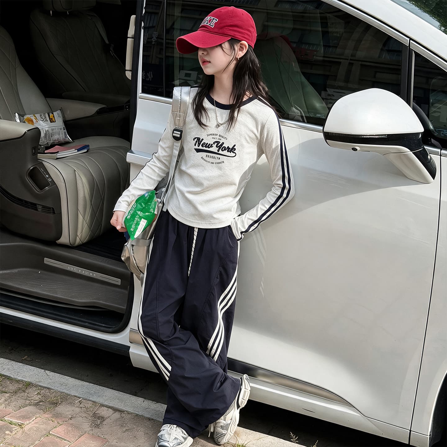 SHIBU 79018 Топ+Штаны Kids Повседневный Спортивный Костюм Комплекты - изображение 4
