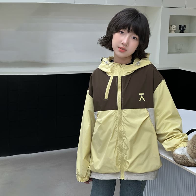 SHIBU A16 Осенний Новинка Многоцветные Ветровки для Детей (Размер 10-16) Желтая Детская Туристическая Одежда - изображение 4
