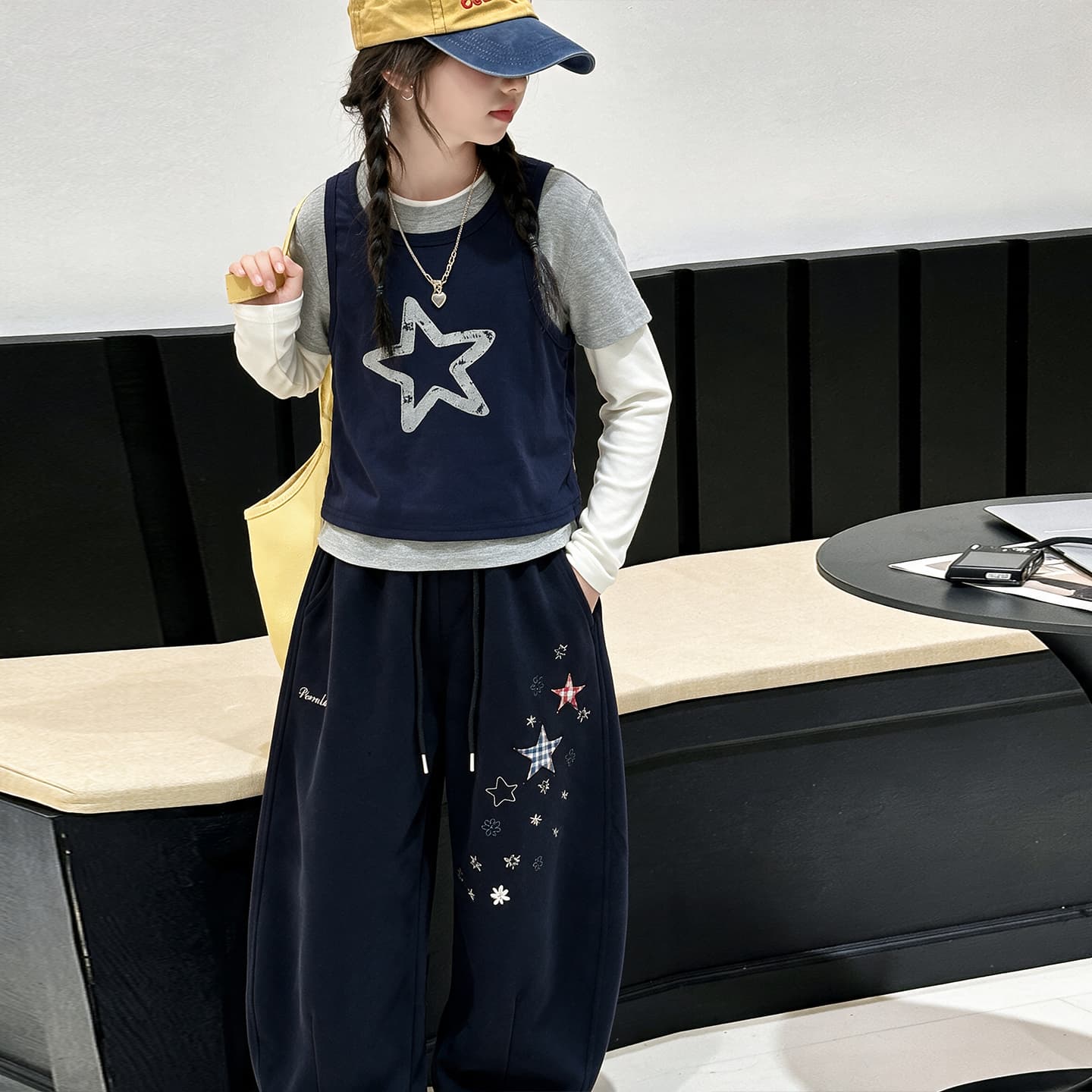 SHIBU 99994 Топ+Штаны Kids Повседневный Спортивный Костюм Комплекты - изображение 3