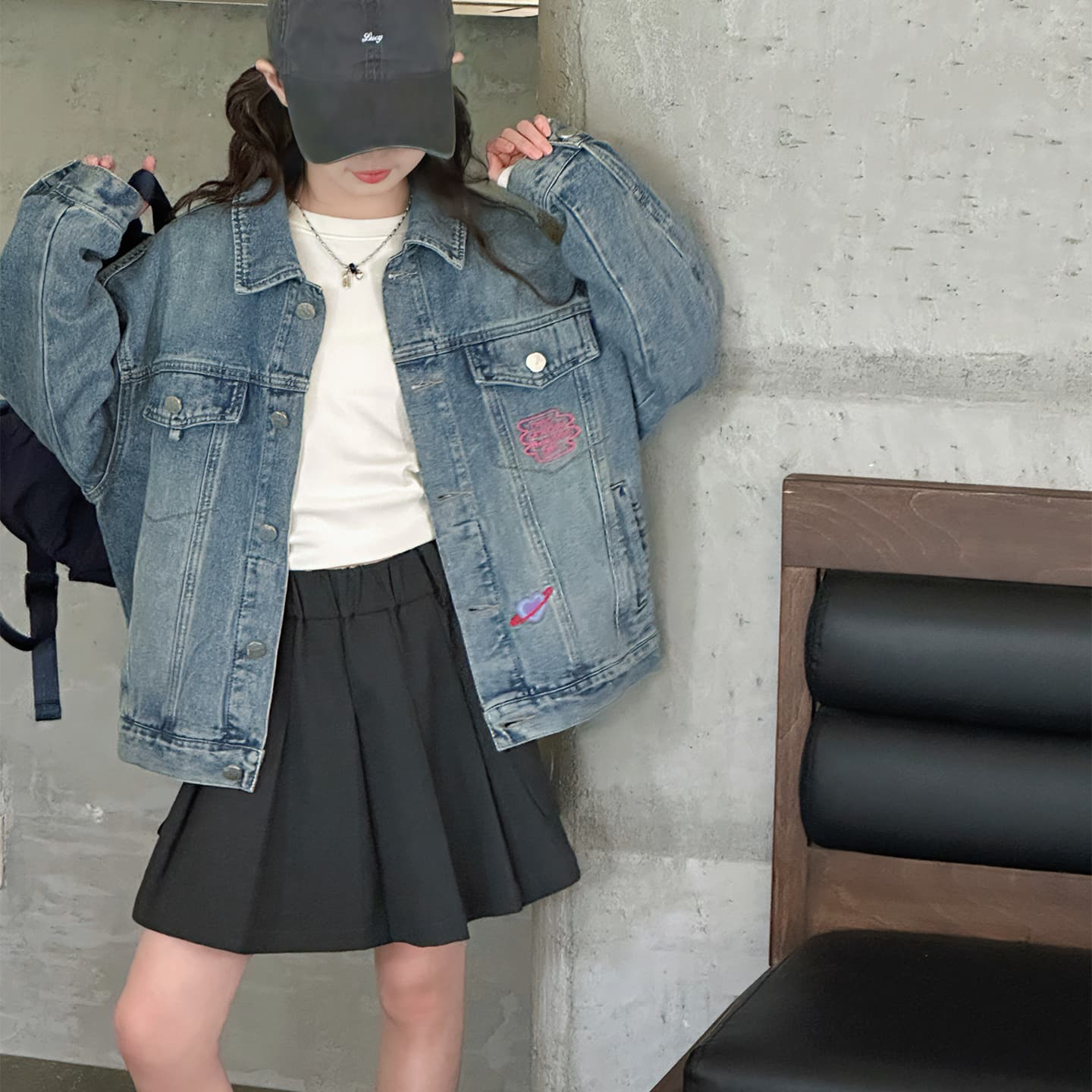 SHIBU 58050 Denim Jacket Blue Kids Tops SHIBU 58050 Деним Куртка Синий Kids Топы - изображение 3