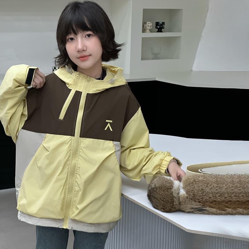 SHIBU A16 Осенний Новинка Многоцветные Ветровки для Детей (Размер 10-16) Желтая Детская Туристическая Одежда - изображение 5