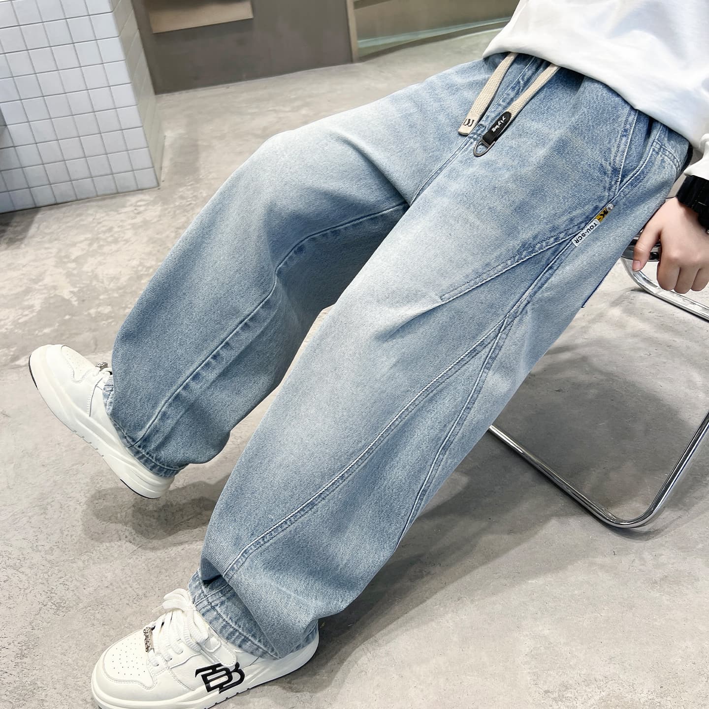 SHIBU HF2726D Blue Kids Jeans - изображение 4