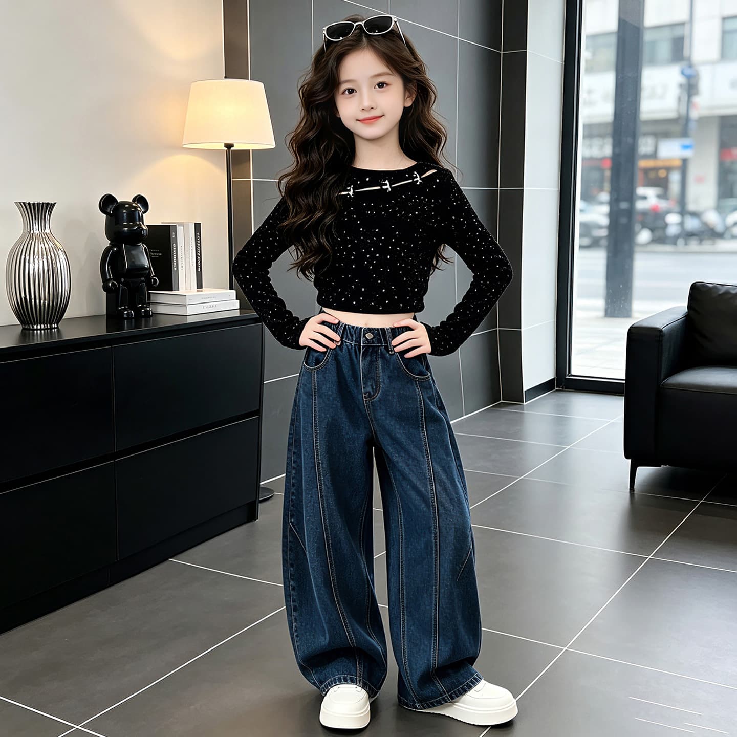 SHIBU 26 172 Стиля Топ + Штаны Kids Повседневные Спортивные Костюмы Наборы - изображение 4