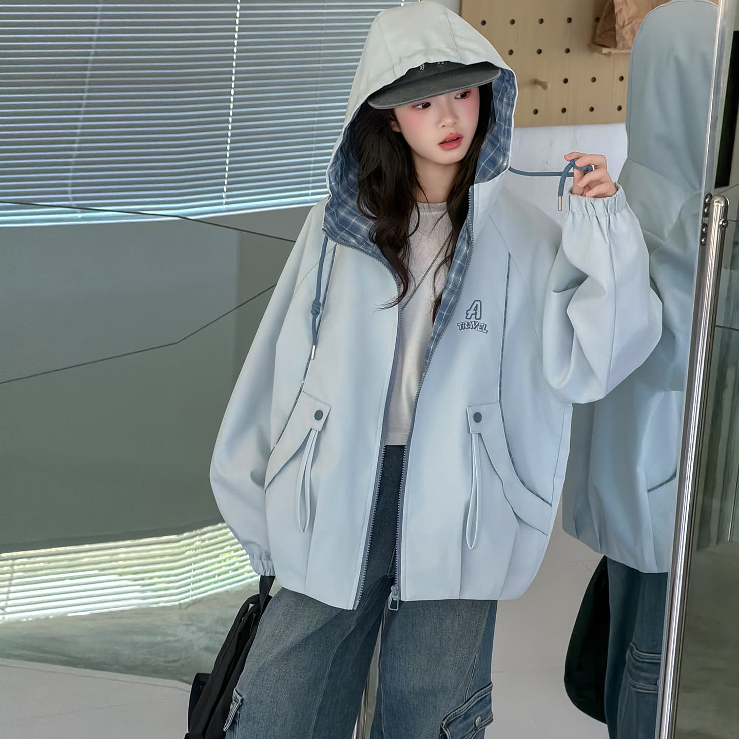 SHIBU S2691 STYLE WINDBREAKER Куртка Light Синий Kids Туристическая одежда - изображение 4