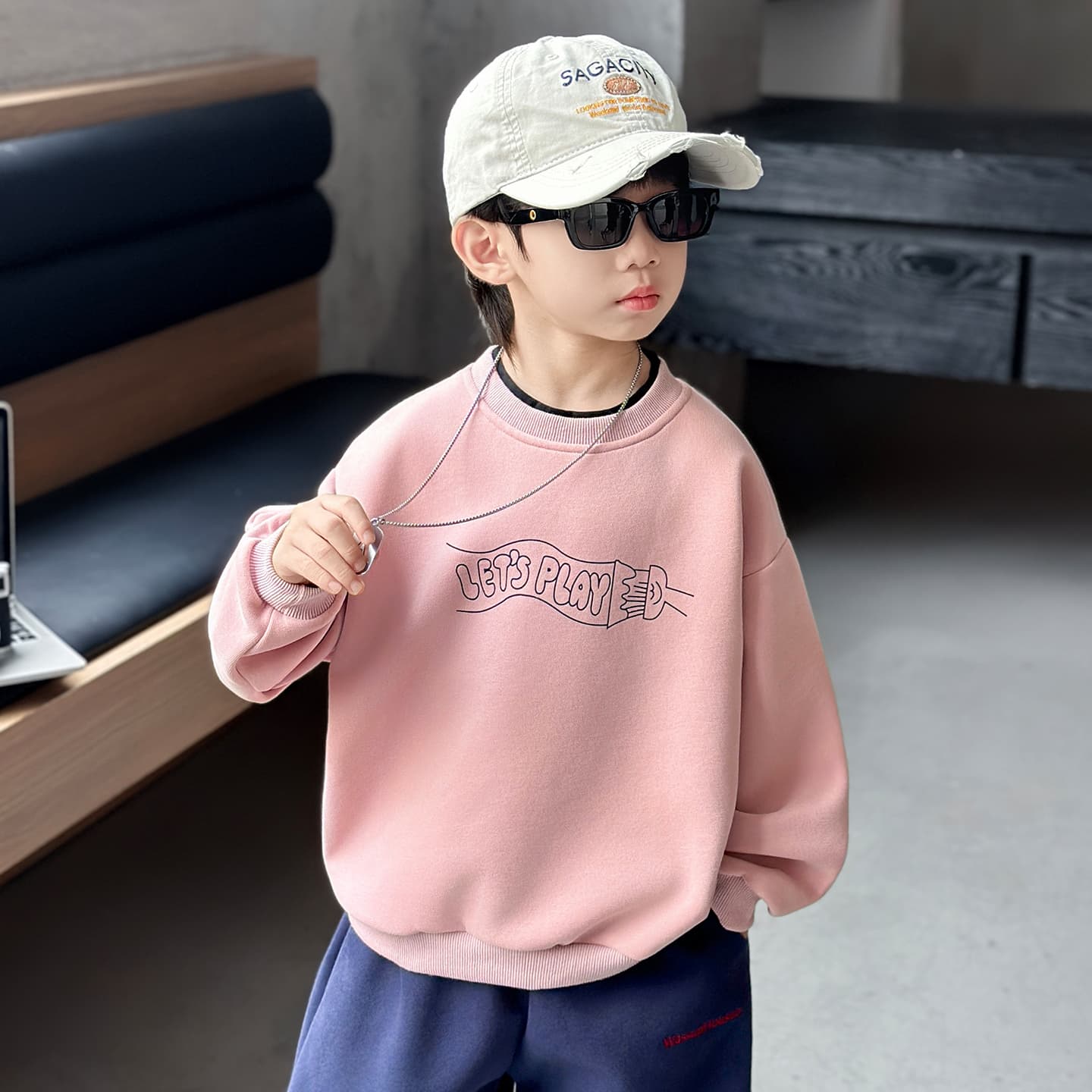 Кофта SHIBU 26535 Розовый Мультяшный Животные Свитшот Модель Kids Толстовки - изображение 5