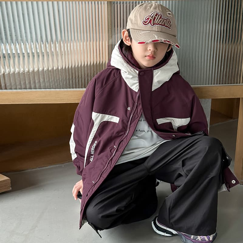 SHIBU LBDW8505 Фуксия Многоцветный С капюшоном С наполнителем Ветровка Kids Туристическая одежда - изображение 5