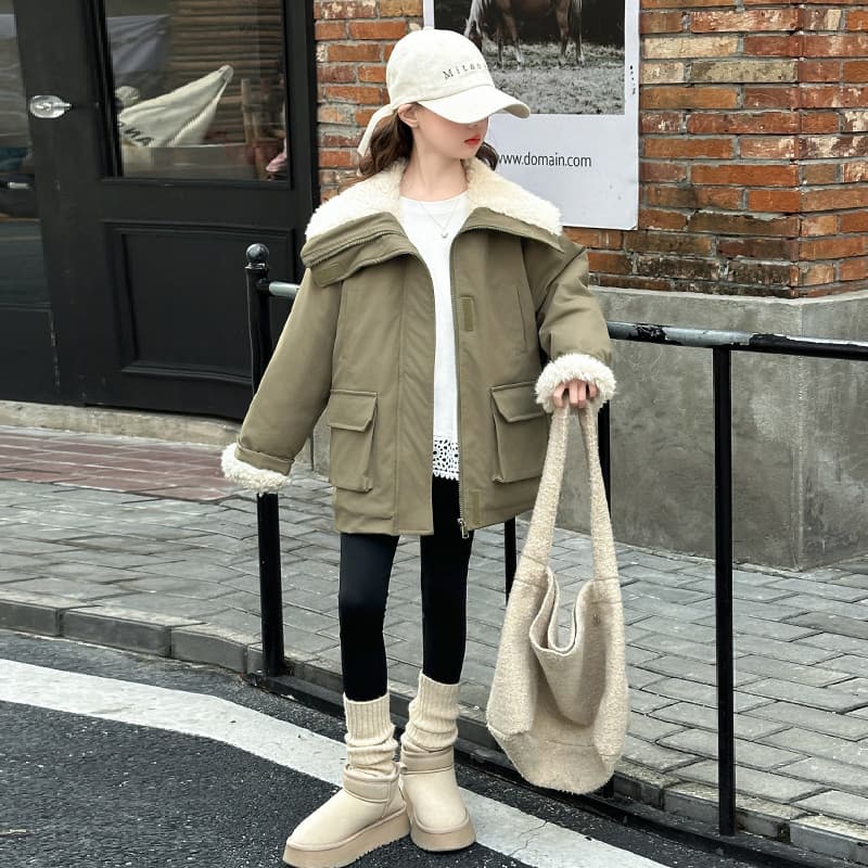 SHIBU 202 Армейский зеленый Kids Утеплённые куртки - изображение 3