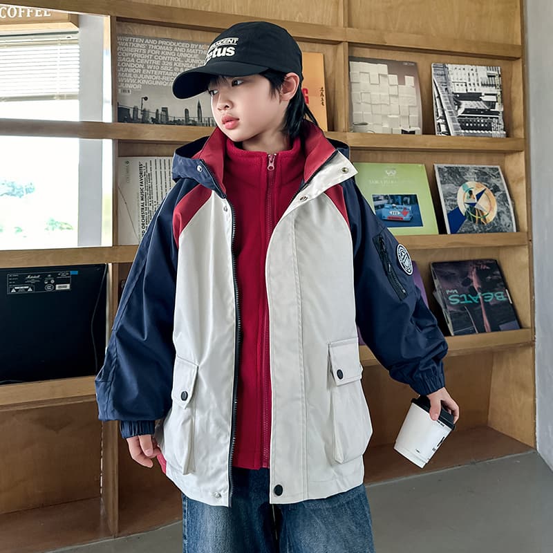 SHIBU LBDW8625 Трехцветный Многоцветный Multi Карман Ветровка 3 в 1 Белый Kids Туристическая одежда - изображение 5