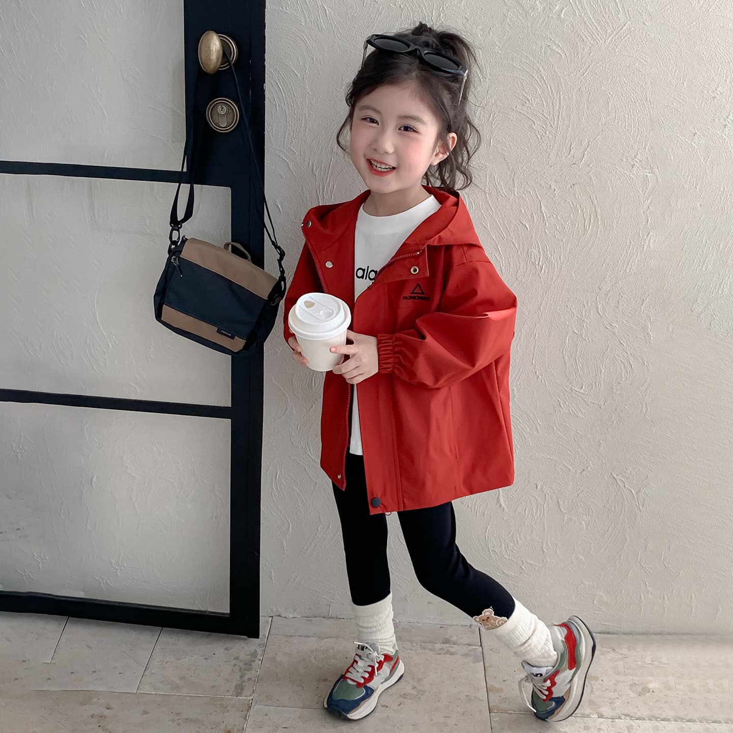 SHIBU Q8089-Ветровки Кирпично-красный Kids Туристическая одежда - изображение 3