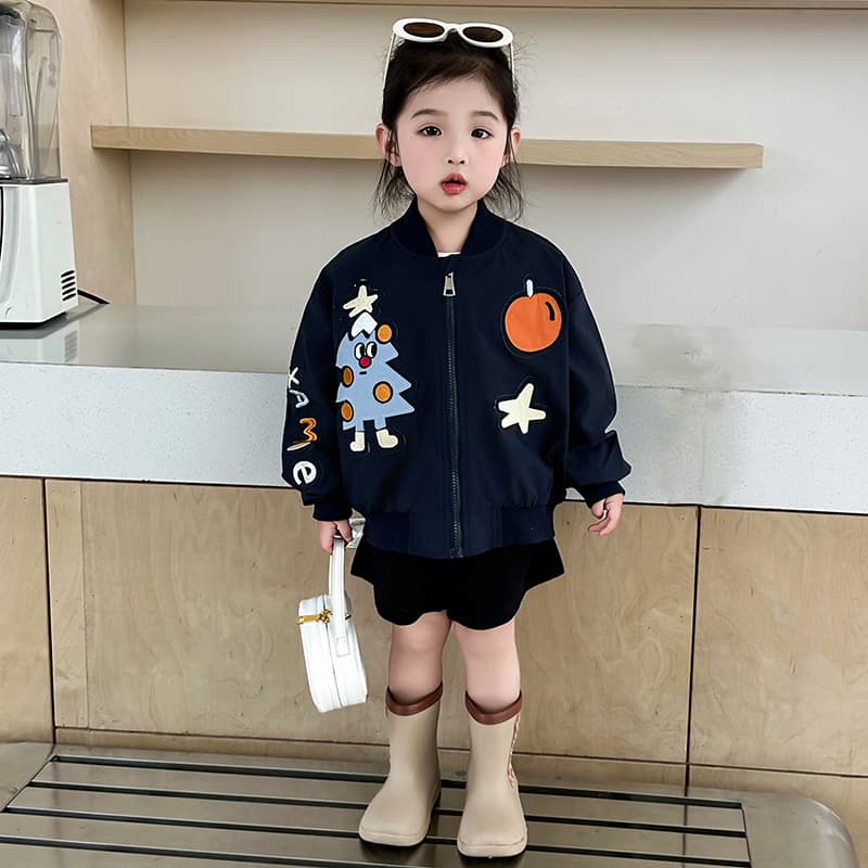 SHIBU 2610 Звезда Фрукты Маленький Дерево Пальто Темно-синий Kids Туристическая одежда - изображение 4