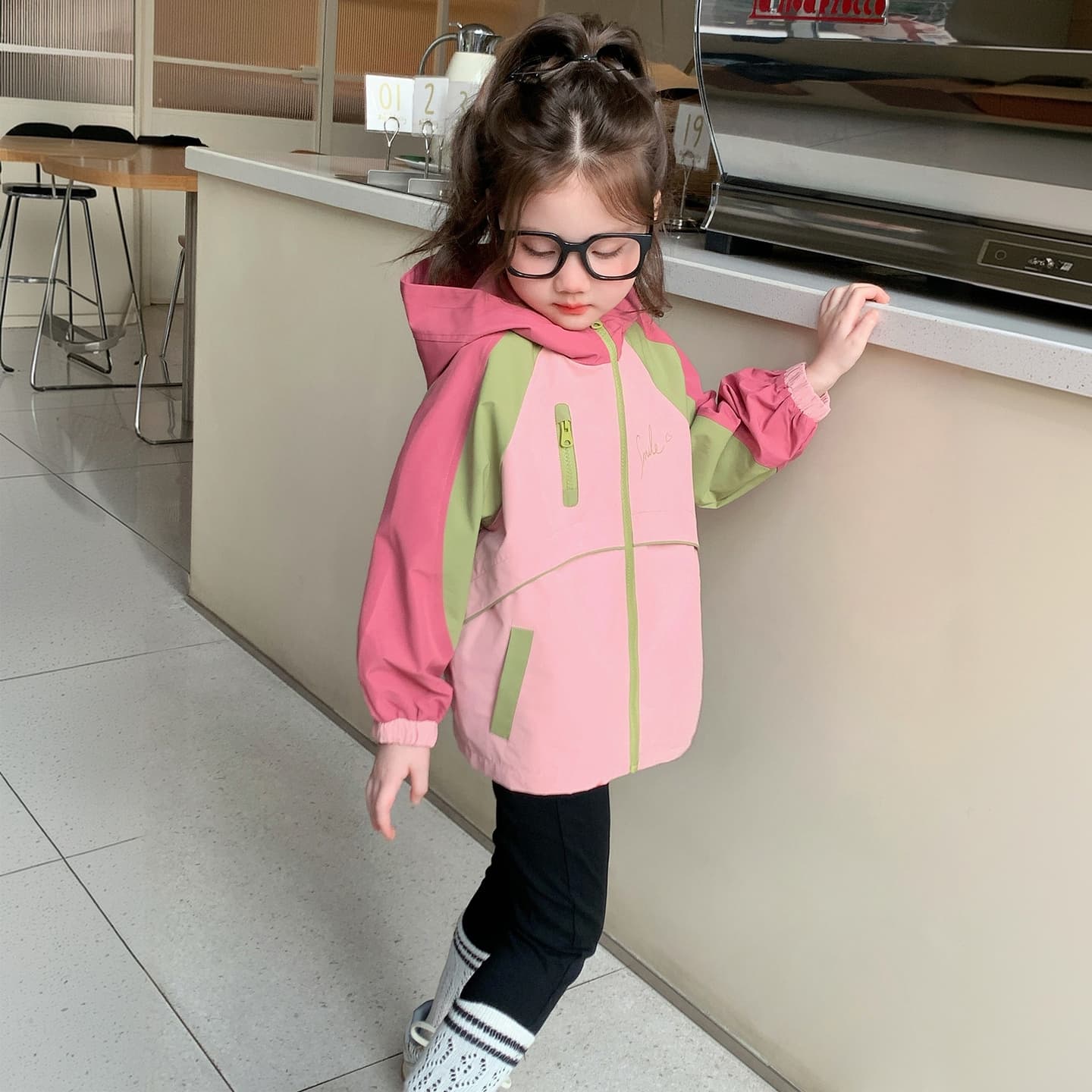 SHIBU M05 Многоцветный С капюшоном Ветровка Розовый Kids Туристическая одежда - изображение 4