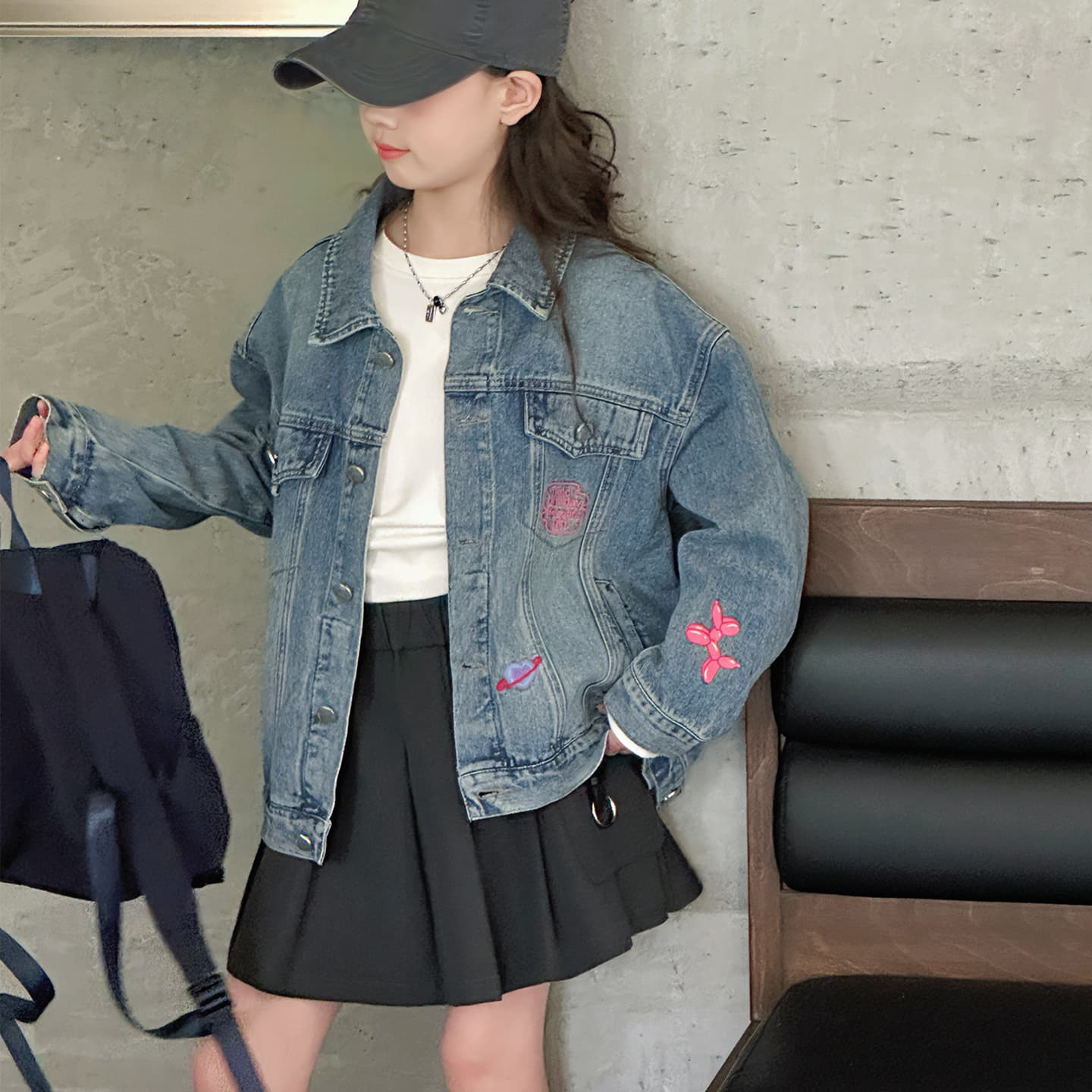 SHIBU 58050 Denim Jacket Blue Kids Tops SHIBU 58050 Деним Куртка Синий Kids Топы - изображение 5