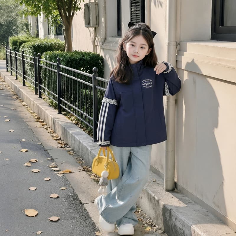SHIBU WP Town House 106 Кружевная отделка Ветровки Kids Туристическая одежда - изображение 4