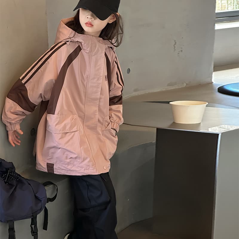 SHIBU 63063 Утолщенный и с флисовой подкладкой розовый ветровка Kids Туристическая одежда - изображение 4