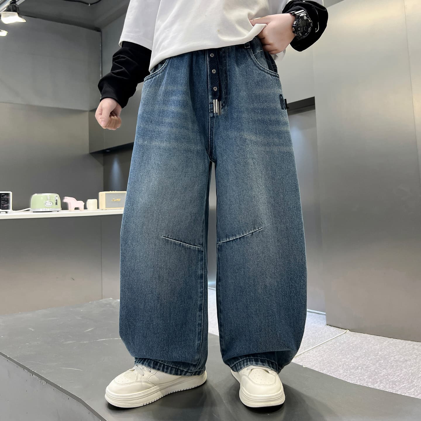 SHIBU HF2621D Blue Kids Jeans - изображение 2
