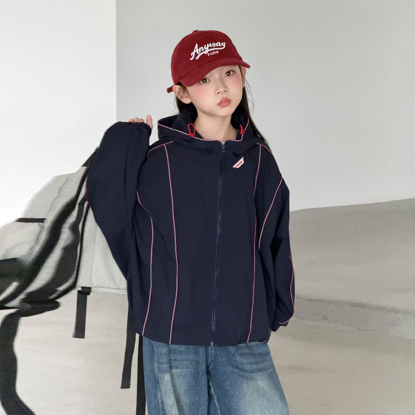 SHIBU XXQ2627 Темно-синий Синий Ветровка Kids Туристическая Одежда - изображение 2