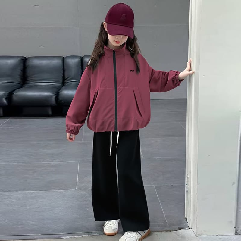 SHIBU Cjd5014 Темный Вино Красный На открытом воздухе Куртка Вино Красный Kids Туристическая одежда - изображение 6