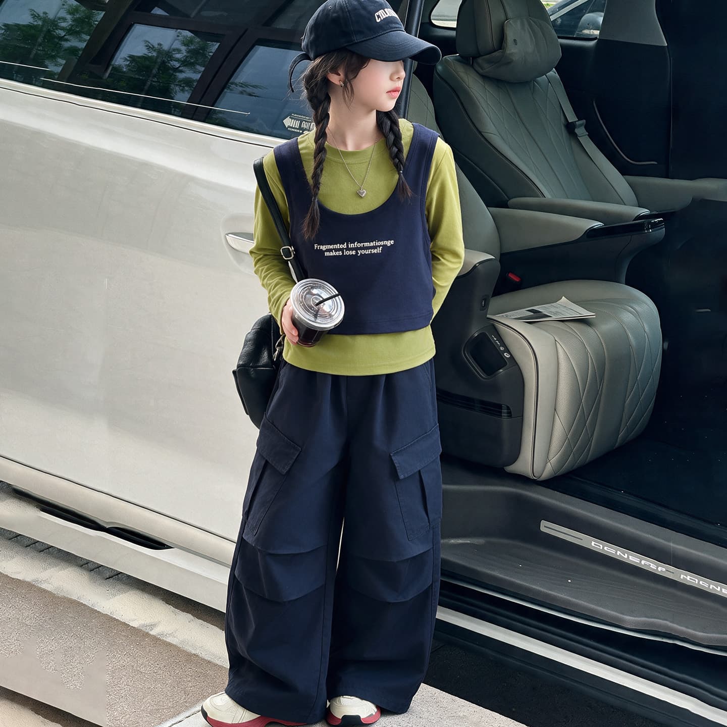 SHIBU 776256 Топ+Штаны Kids Повседневный Спортивный Костюм Комплекты - изображение 4