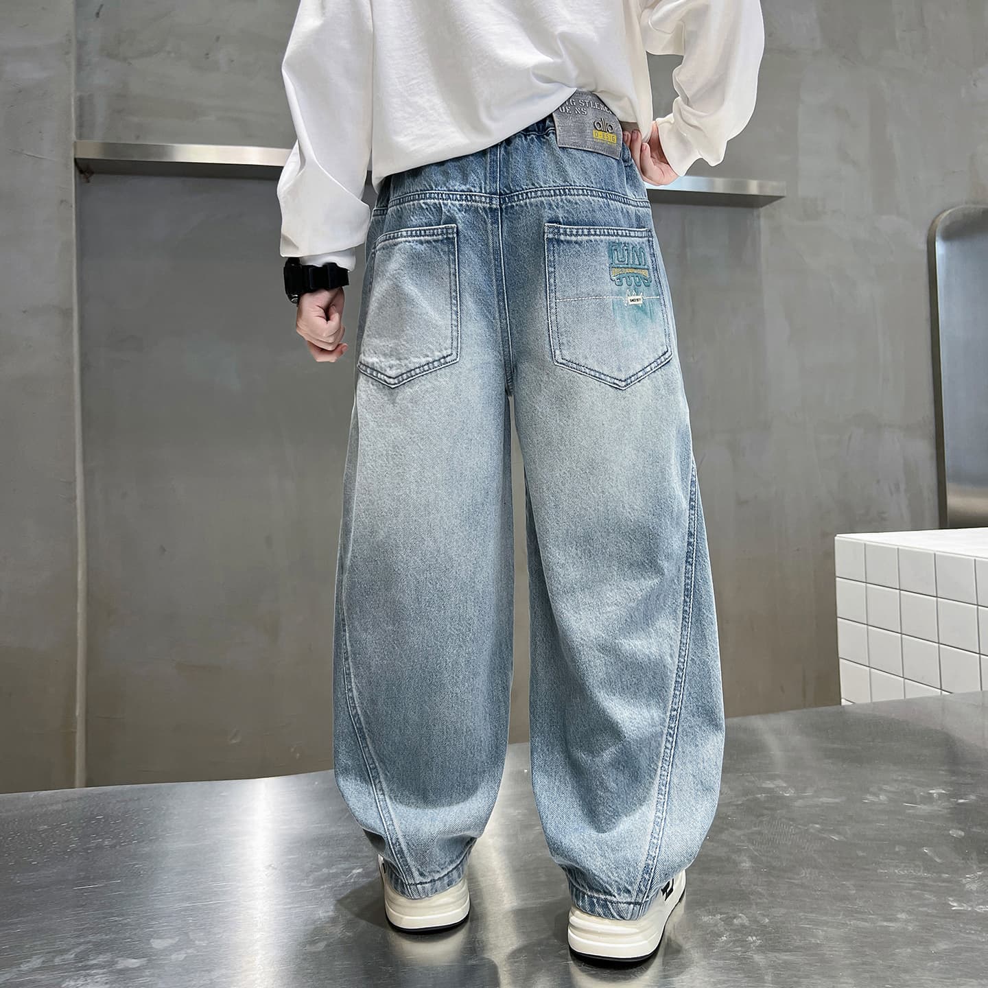 SHIBU HF2726D Blue Kids Jeans - изображение 3