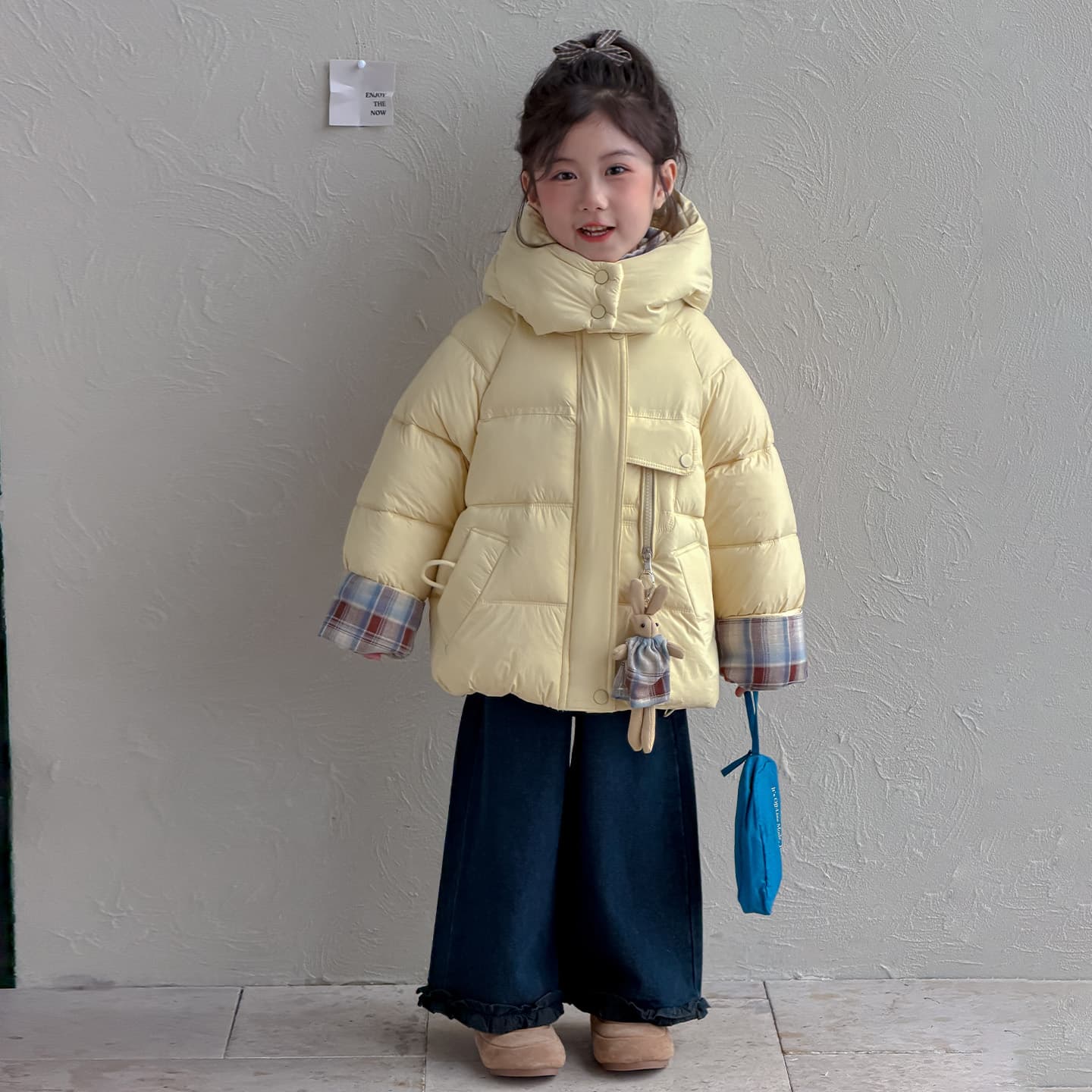 SHIBU D9563-Хлопковый пуховик Желтый Kids Утеплённая куртка - изображение 3