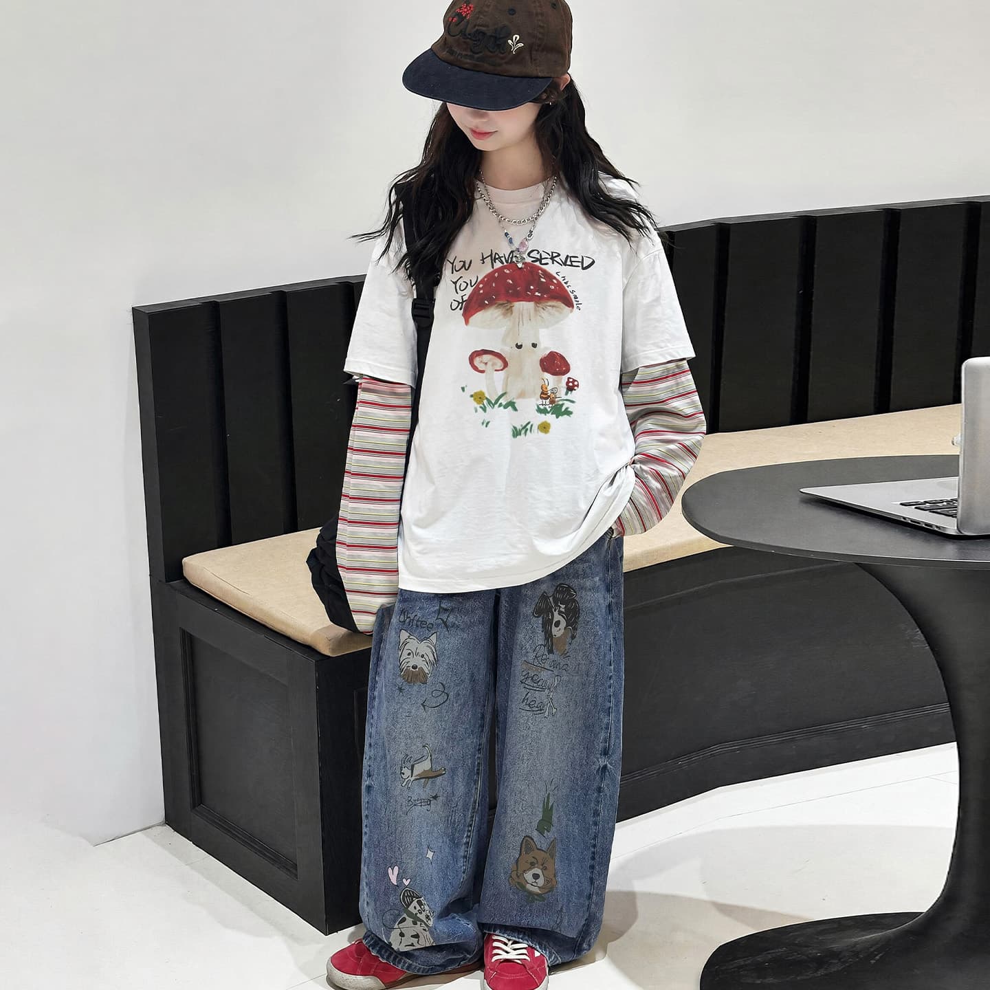 SHIBU 99953 Топ+Штаны Kids Повседневный Спортивный Костюм Комплекты - изображение 2