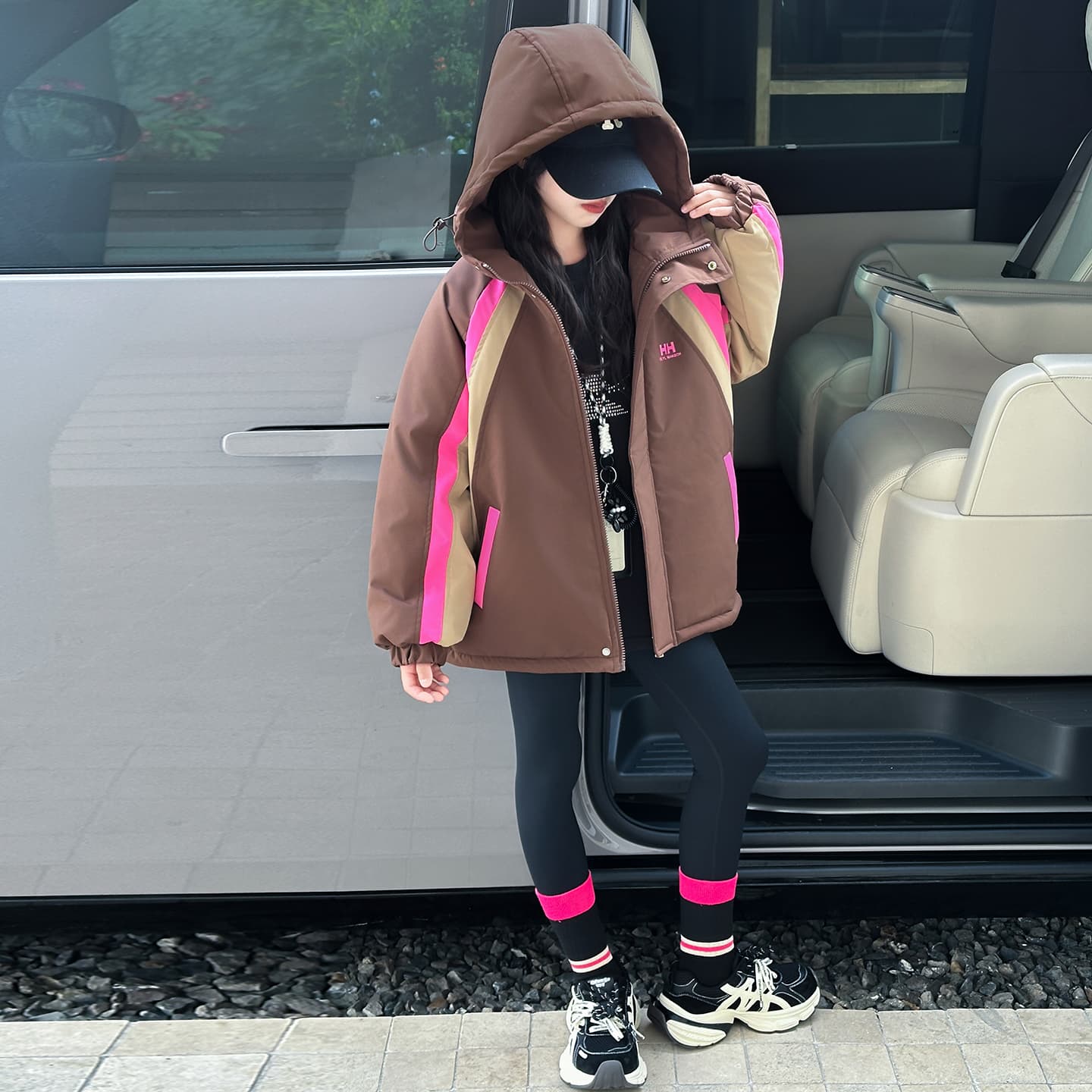 SHIBU 051 С флисовой подкладкой PARKA Пальто Кофе Kids Туристическая одежда - изображение 2
