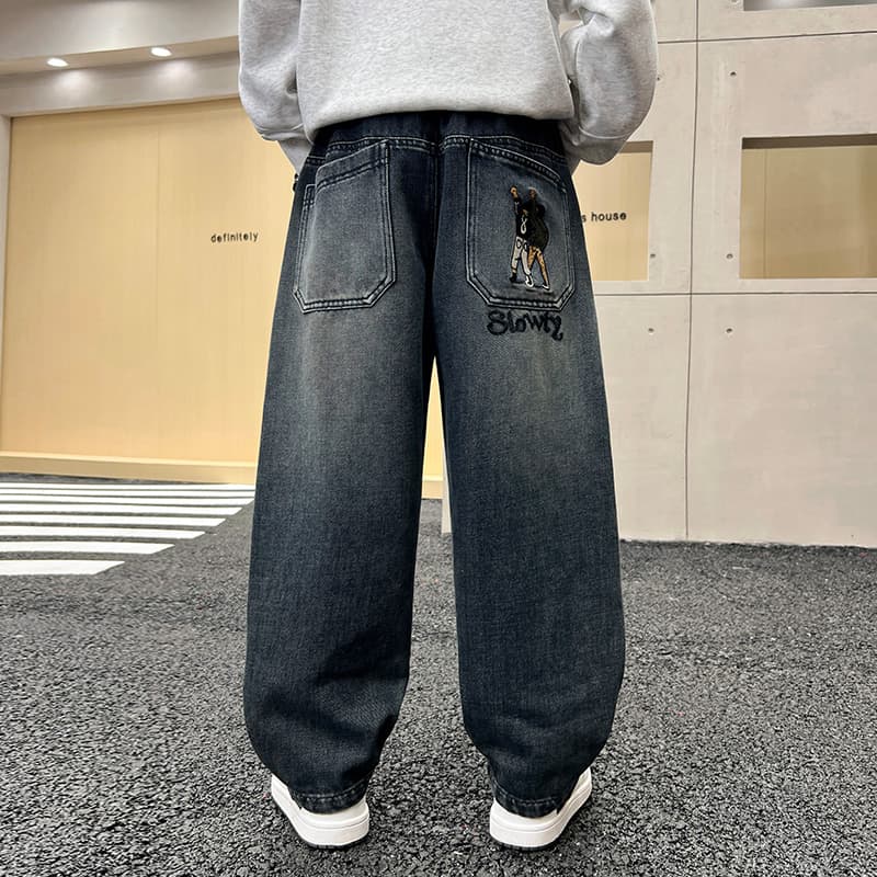 SHIBU HF7852 Синий Серый Kids Джинсы - изображение 4
