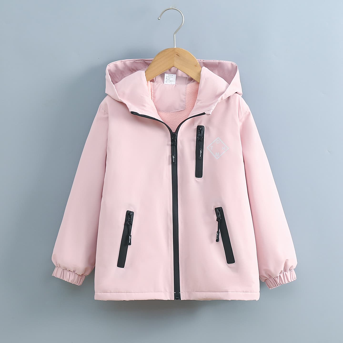 SHIBU Туристическая одежда Флисовая подкладка Теплоизоляционный Windproof Hooded Пальто Детский - изображение 2