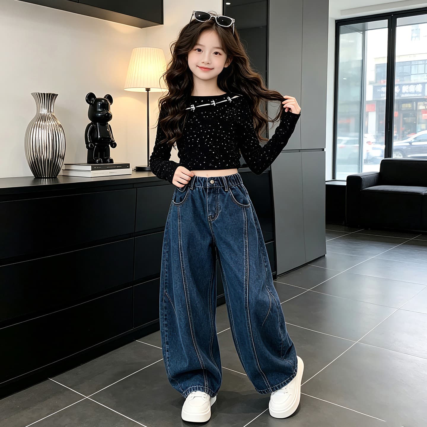 SHIBU 26 172 Стиля Топ + Штаны Kids Повседневные Спортивные Костюмы Наборы - изображение 2
