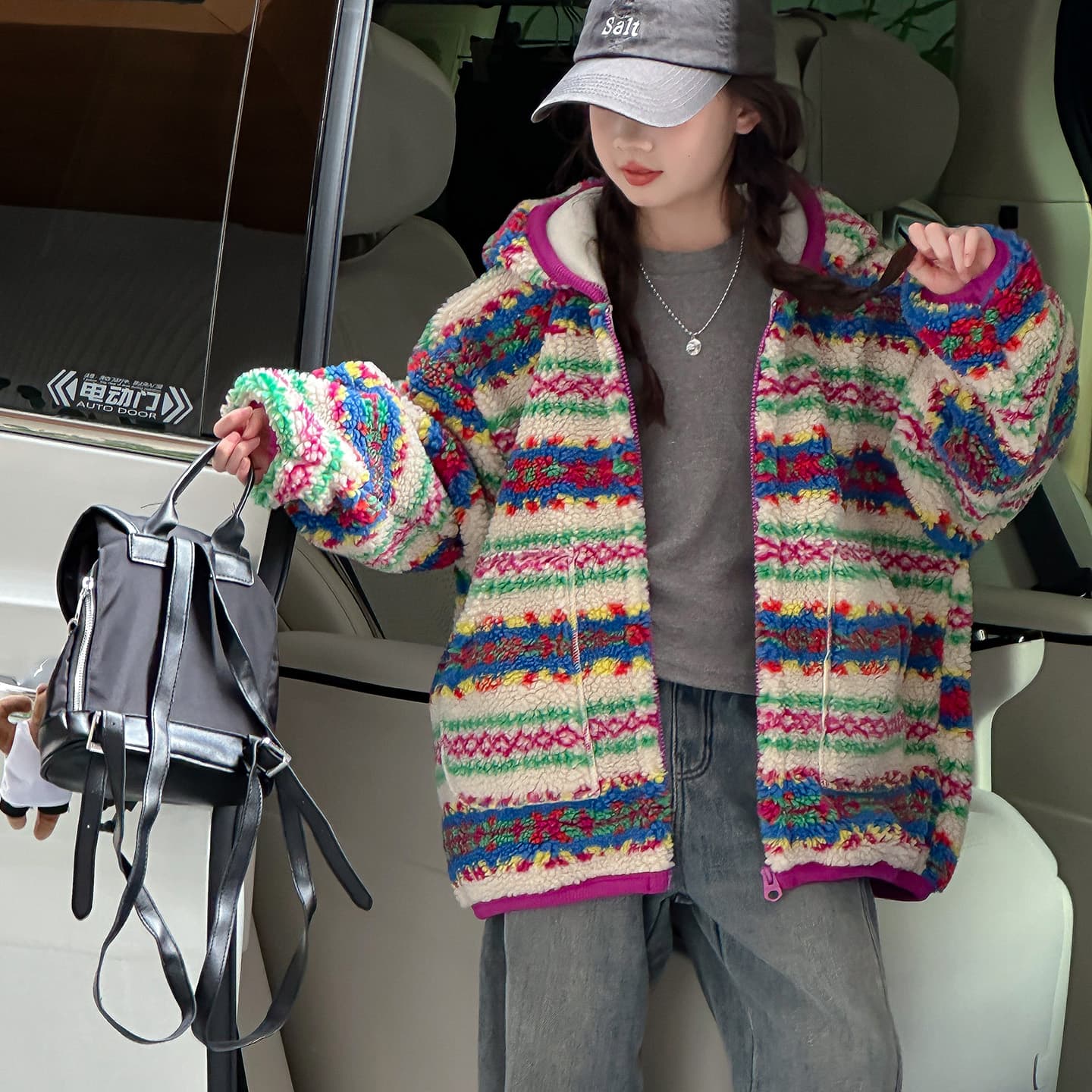 SHIBU 25663 Пальто Многоцветные полосы Color Kids Топы - изображение 3