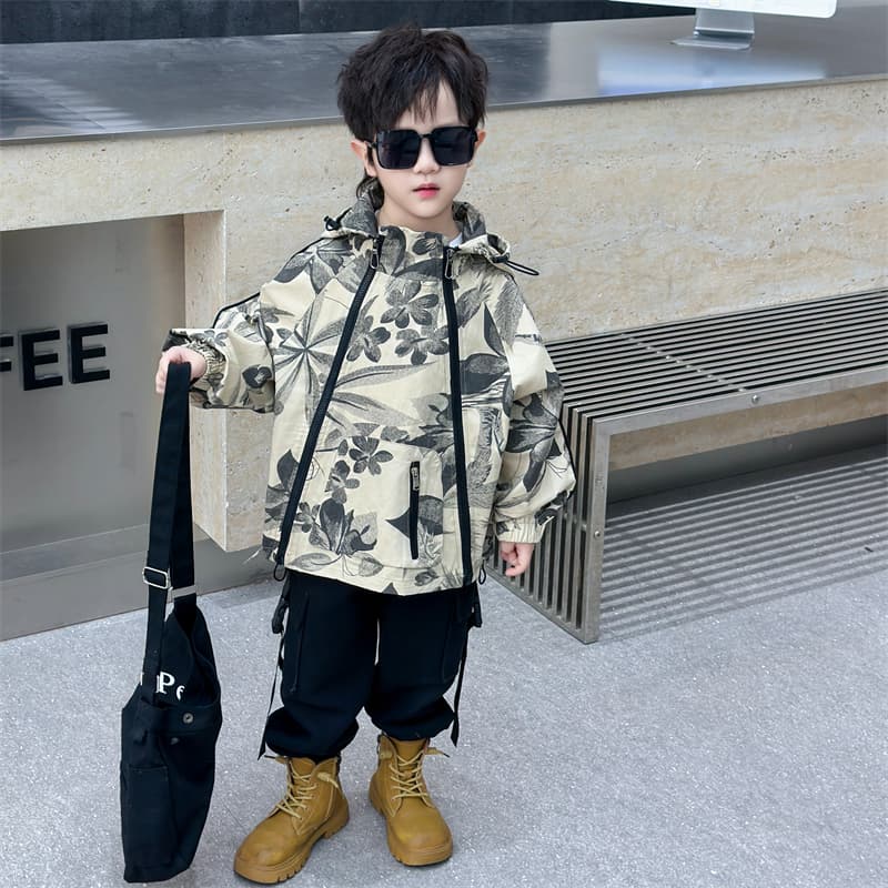 SHIBU 24 19 Стиль Двойной ZIP Тренчкот Цена 48 Серый Kids Туристическая одежда - изображение 3