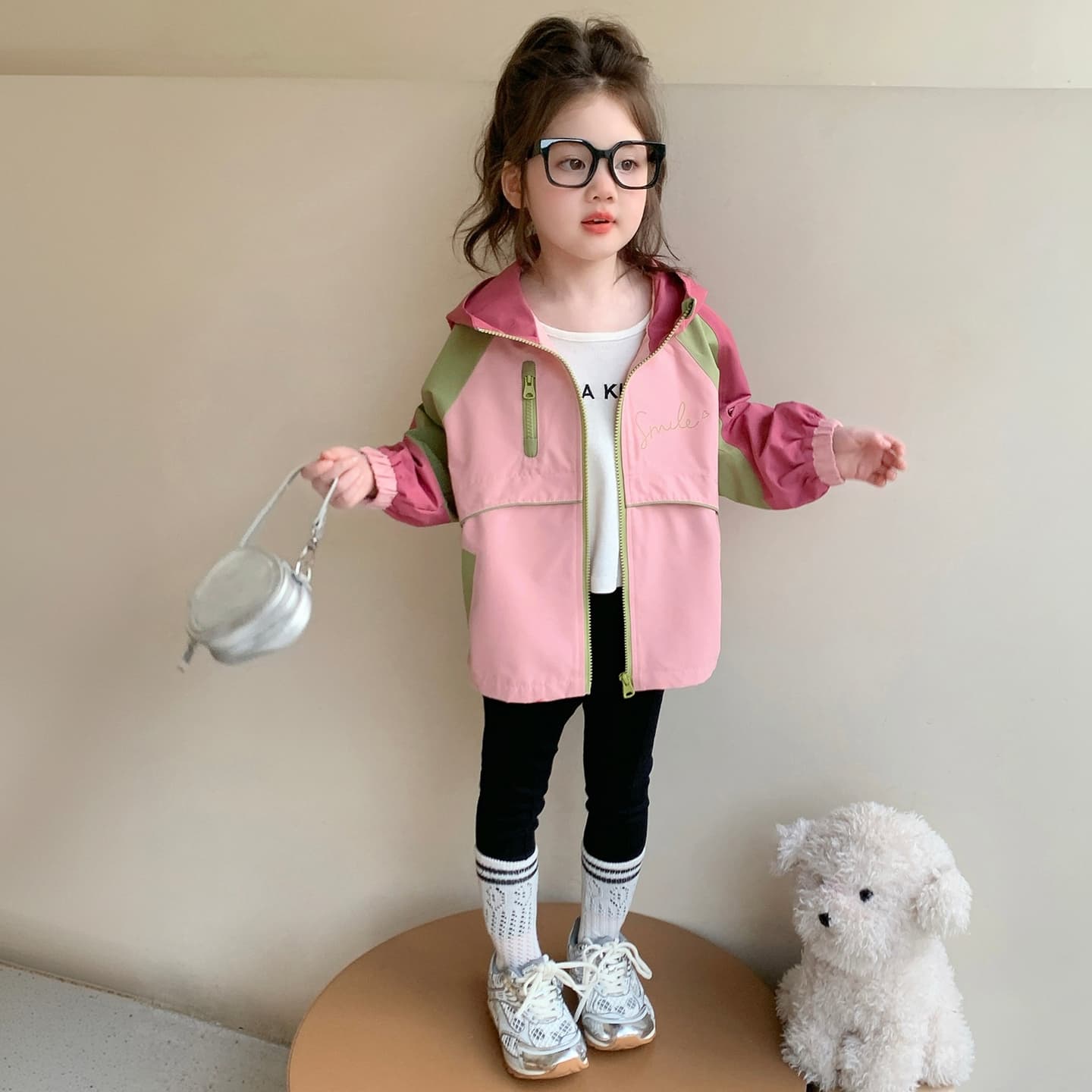 SHIBU M05 Многоцветный С капюшоном Ветровка Розовый Kids Туристическая одежда - изображение 2