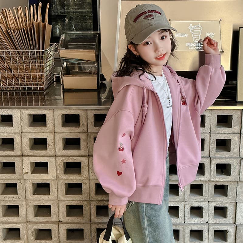 SHIBU 61008 Cherry Пальто Розовый Kids Толстовки - изображение 3