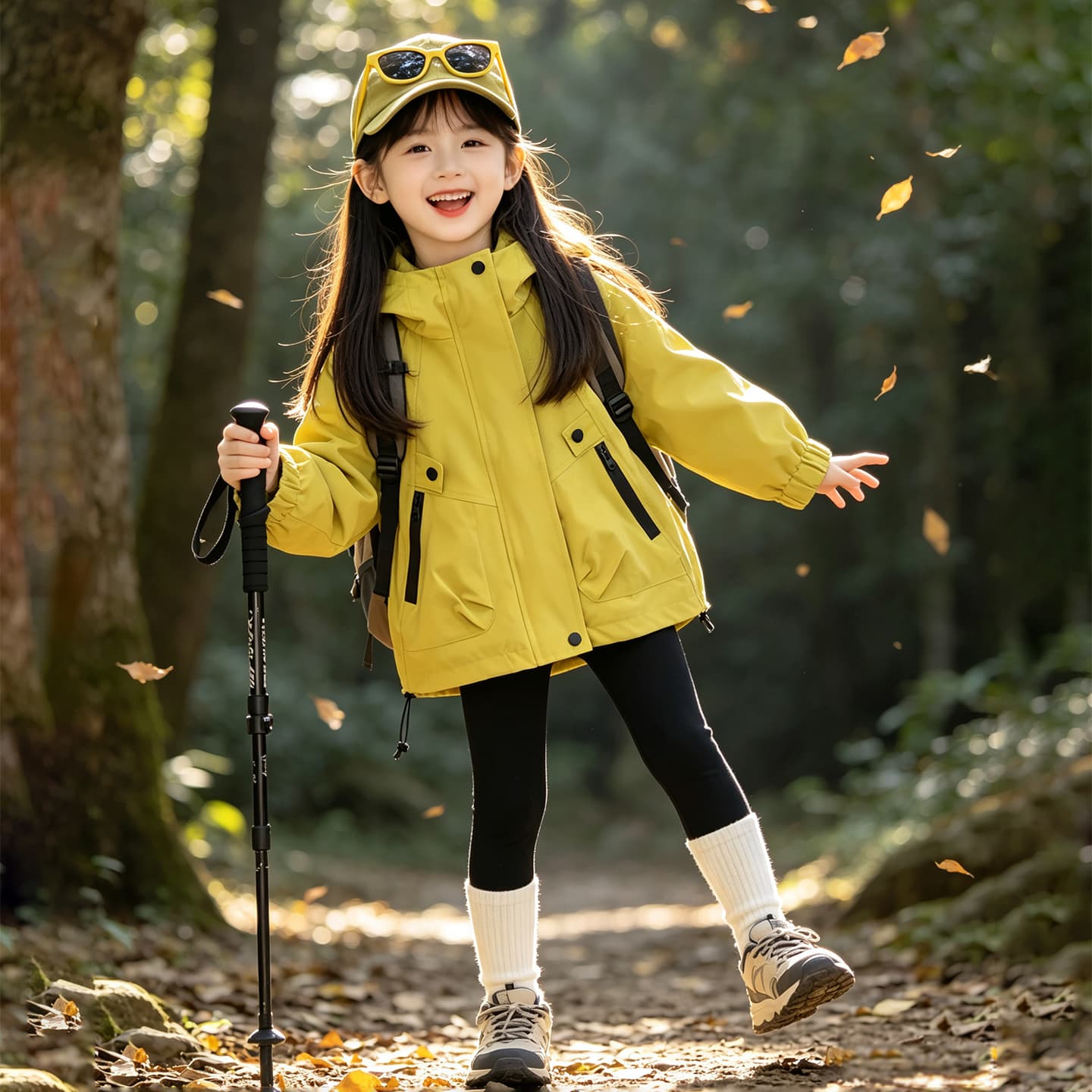 SHIBU Ветровка Желтый зеленый Kids Туристическая одежда - изображение 3