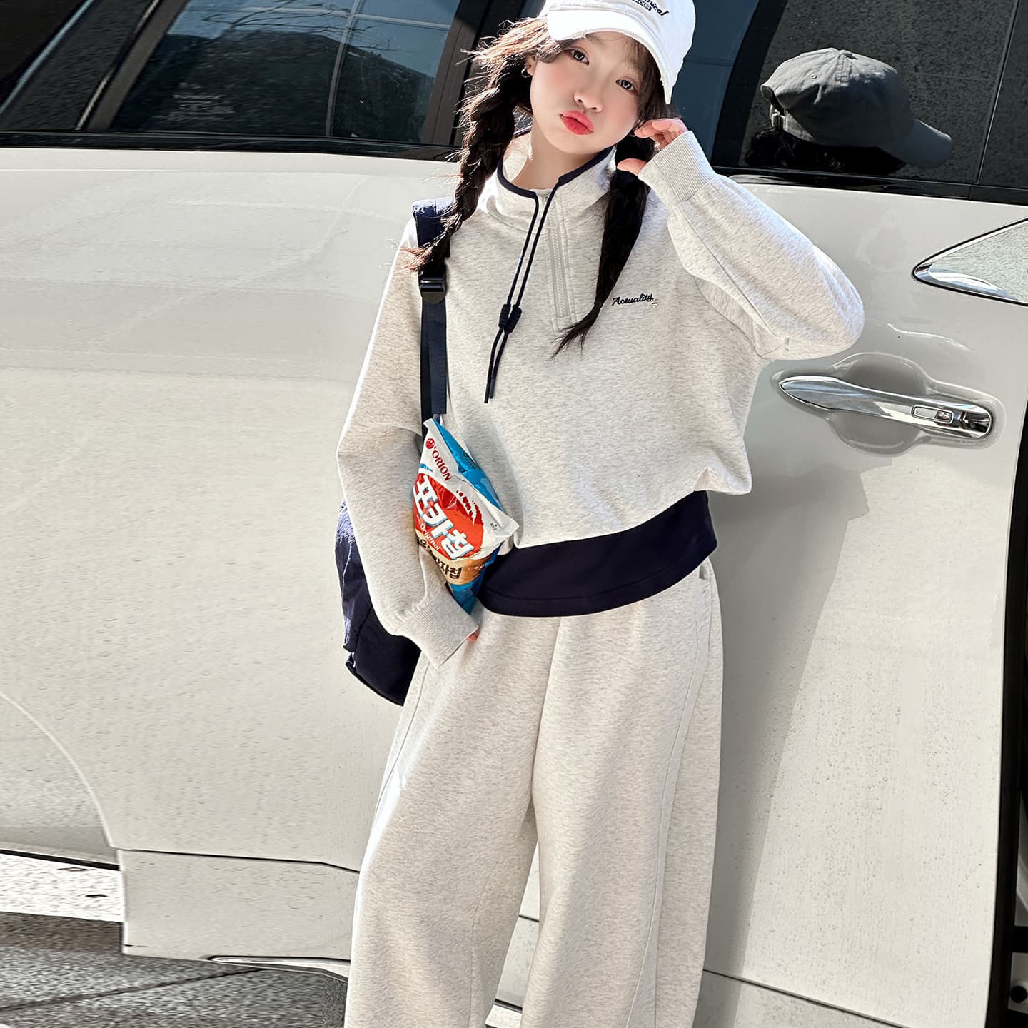 SHIBU 99663 Фотиния Серый Набор Волшебных Цветов Kids Повседневные Спортивные Костюмы Наборы - изображение 2
