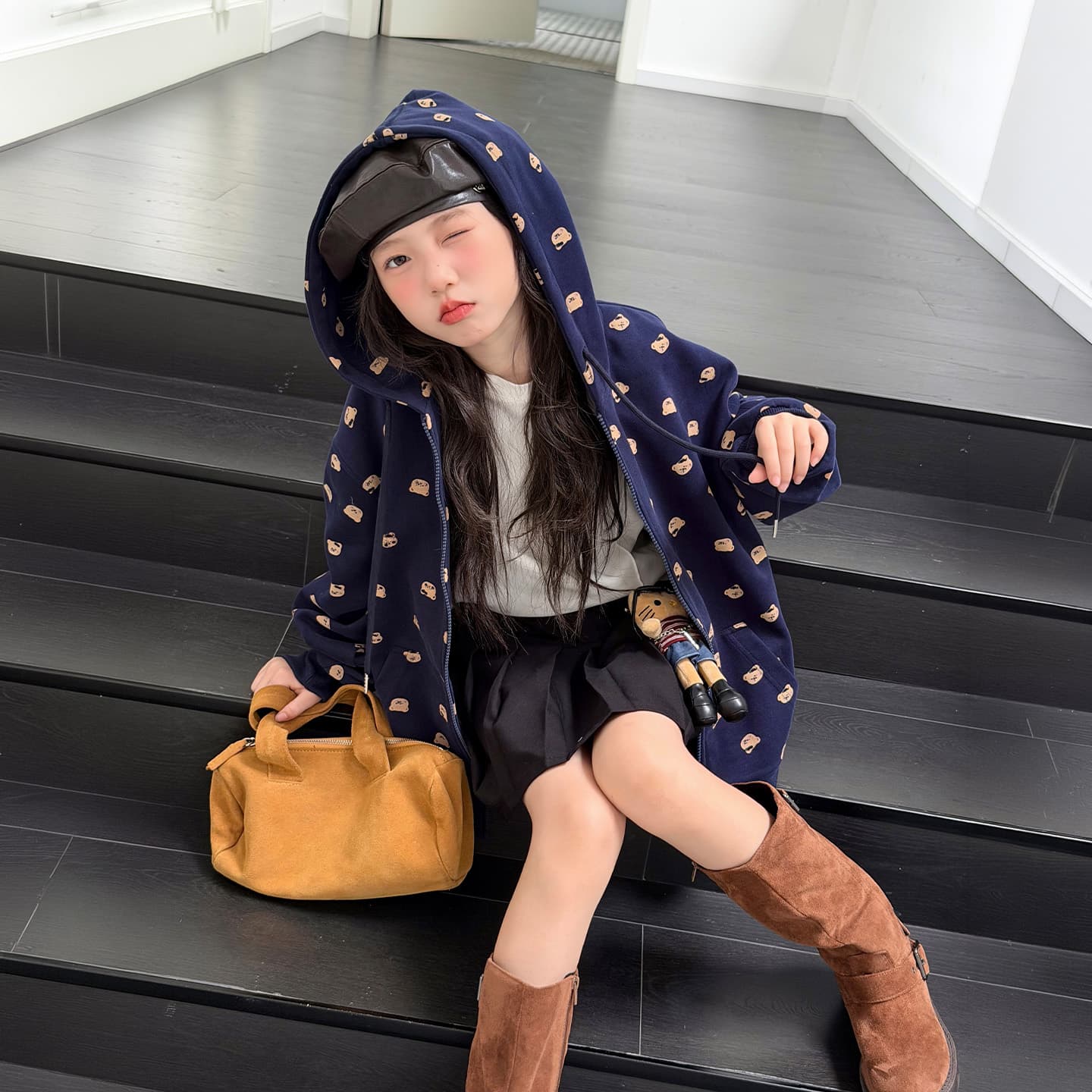 Кофта SHIBU 0312 Медведь Пальто Kids Свитшоты - изображение 3