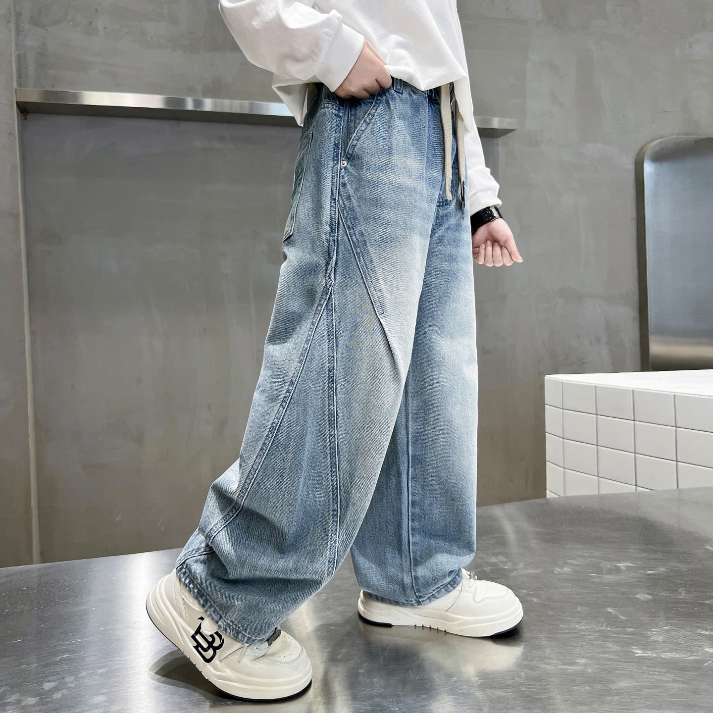 SHIBU HF2726D Blue Kids Jeans - изображение 2