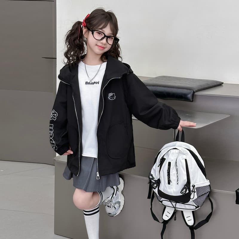 SHIBU 8135 Kitten Мода Ветровка Черный Kids Туристическая одежда - изображение 4