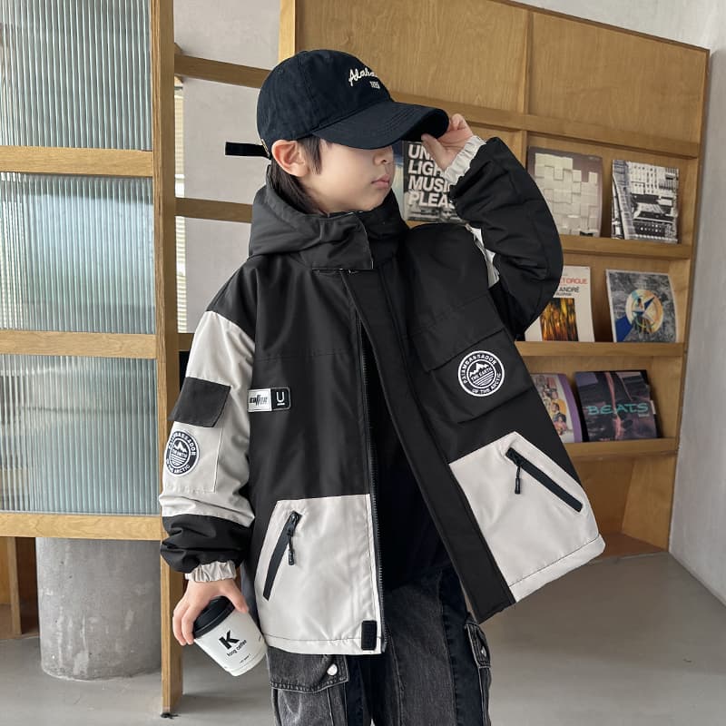 SHIBU ZFDW1180 Label Черный Белый 3 в 1 Ветровка Kids Туристическая одежда - изображение 2