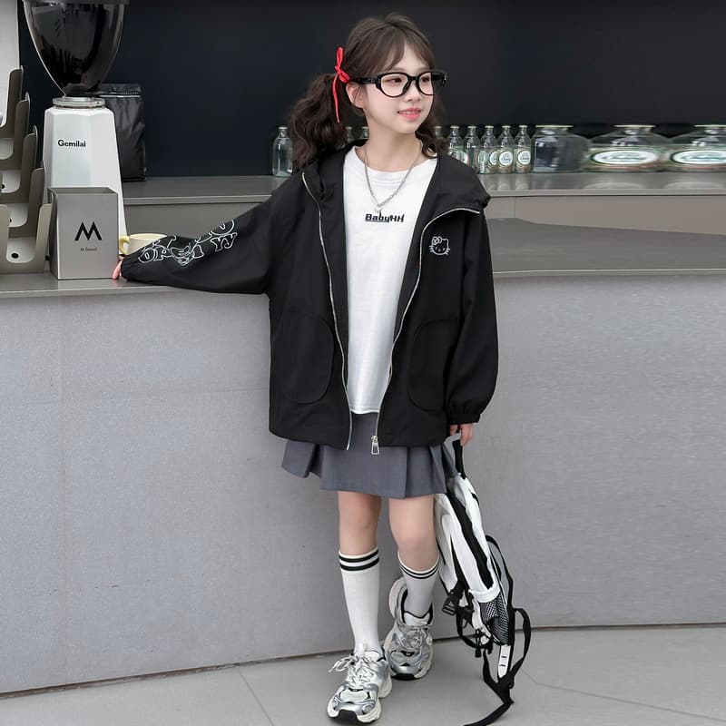 SHIBU 8135 Kitten Мода Ветровка Черный Kids Туристическая одежда - изображение 2
